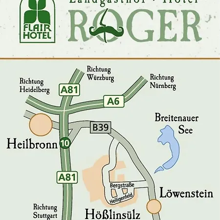 מלון Flair Landgasthof Roger 3*